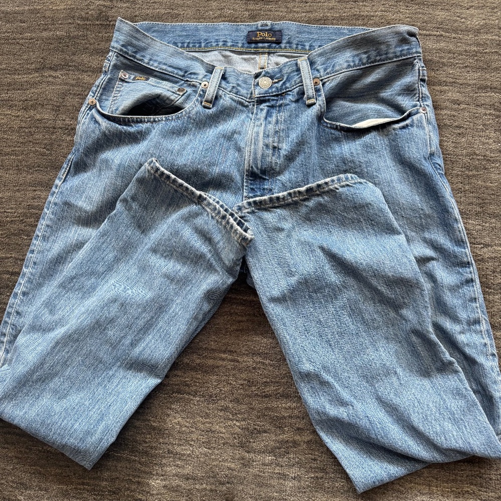 POLO/RALPH LAUREN HAMPTON RELAXED STRAIGHT MEN'S JEANS 31/28.5"